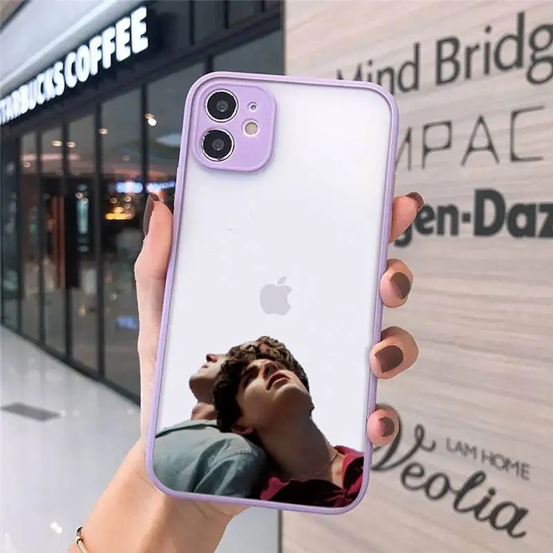 

Call Me by Your Name Phone Cases Matte transparent For Purple iPhone 12 Mini 11 Pro XR XS Max 7 8 Plus X Back Cover