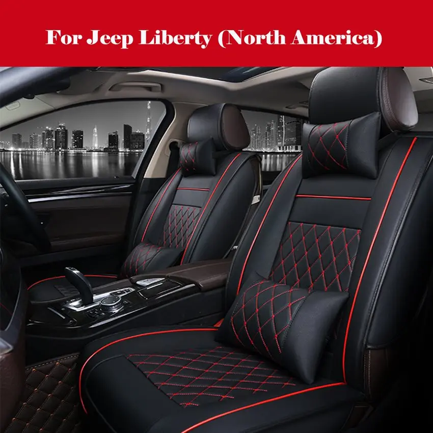 

high quality Full Set Luxury Leather 5-Seats Car Seat Cover Cushions For Interior Accessories For Jeep Liberty (North America)