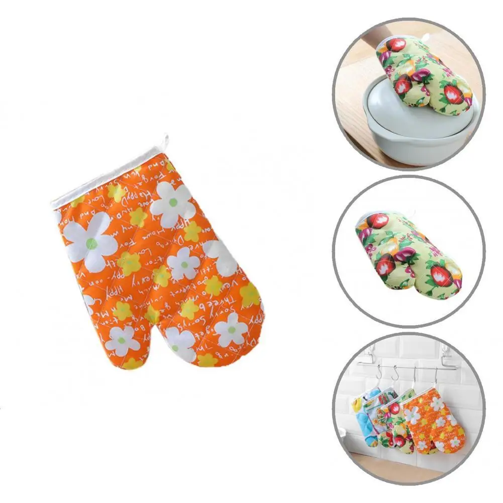 

1Pc Cooking Glove Useful Thick Heatproof Cooking Glove Washable Large Anti-scalding Glove