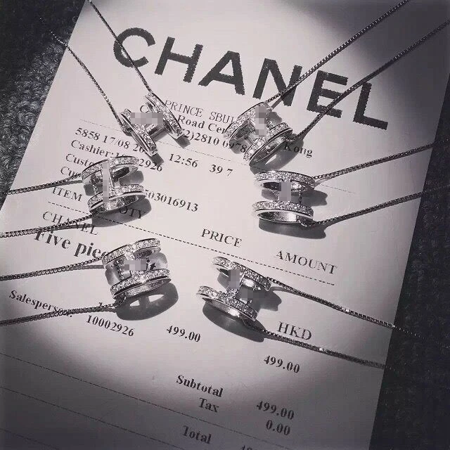 Новое ожерелье с надписью H циркониевая титановая сталь не выцветает цепочка для