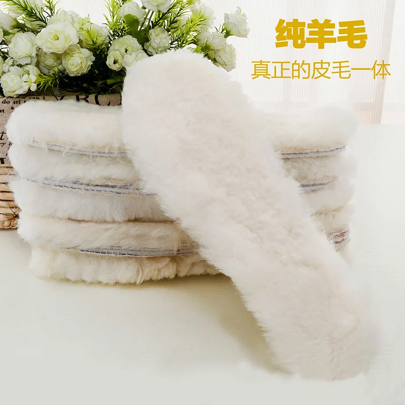 2 пары 100% стельки из чистой шерсти зимние теплые мужские и женские ботинки