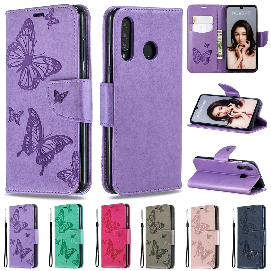 

Wallet Butterfly Embossing Leather Case For Huawei P50 Pro P40/P30/P20 Lite/Pro P Smart 2021/2020/2019 Mate 30/20 Lite/Pro Y5P