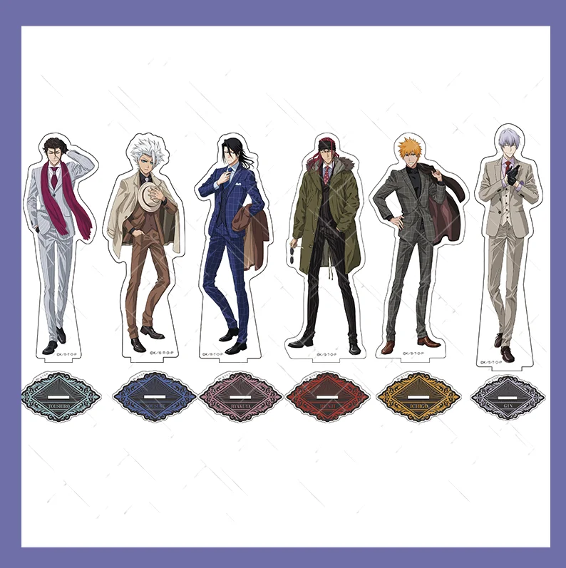 

Аниме Блич Куросаки Ичиго Иноуэ Orihime фигурка на акриловой подставке дисплей Модель тарелка Косплей Настольный Декор коллекционные игрушки ...