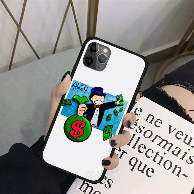 

Dollar funny cartoon money Monopoly Phone Case For iphone 8 11 12 Redmi note 8 9 s huawei p 30 pro lite plus cover shell funda