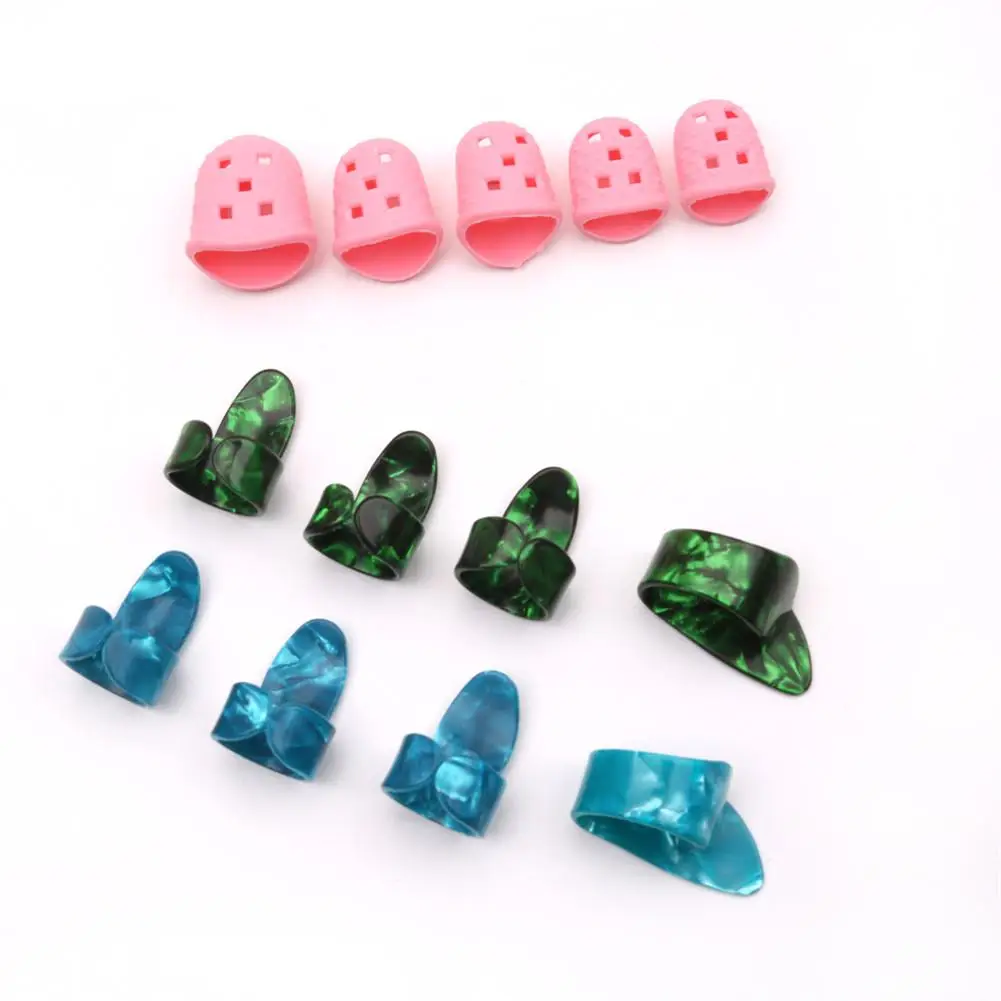 Новый 13 шт./компл. палец гитары выбирает рукав крышка защита пальцев DIY ремесла