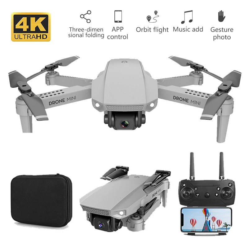 

E88 RC Drone 4k HD Wide-angle Dual Camera WiFi FPV Foldable Drone Real-time Transmission Height Preservation Quadcopter