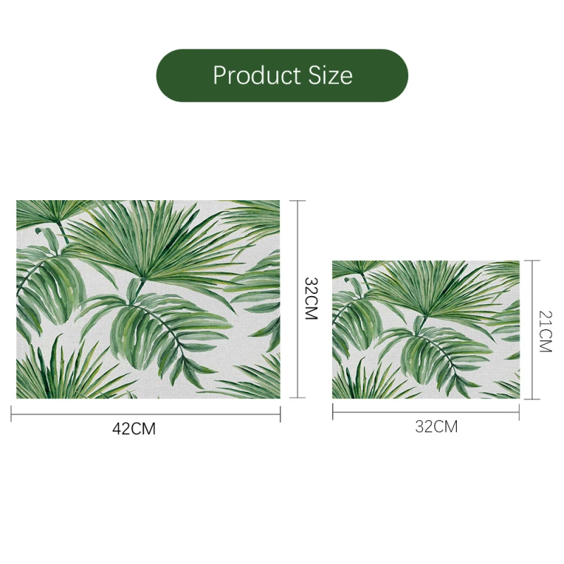 Кухонные столовые приборы с принтом пальмовых листьев Fuwatacchi для обеденного