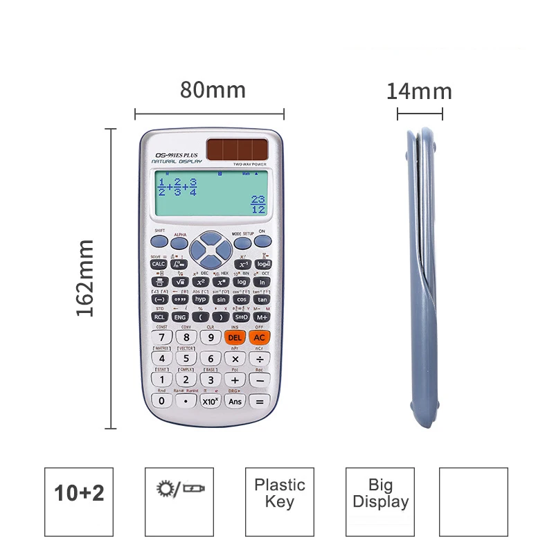 

Научный компьютер, международная поставка солнечных батарей 417 видов, многофункциональный al учебный функциональный калькулятор