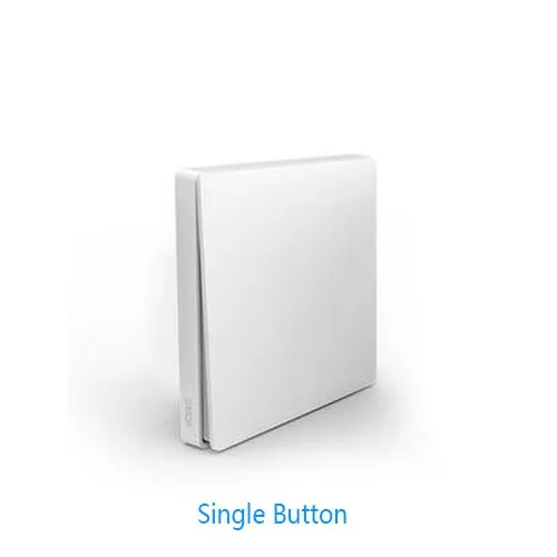 Single Button Умный переключатель Xiao mi Aqara, светильник с дистанционным управлением, ZiGBee, wifi, беспроводной ключ, настенный выключатель, работает с приложением mi jia mi Home - Цвет: Single Button