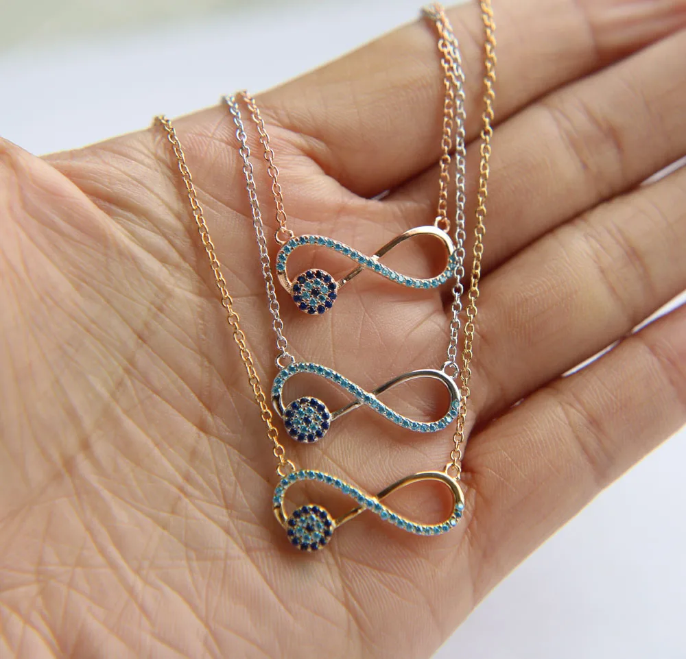 Женское серебряное колье цепочка из стерлингового серебра 925 пробы с голубым