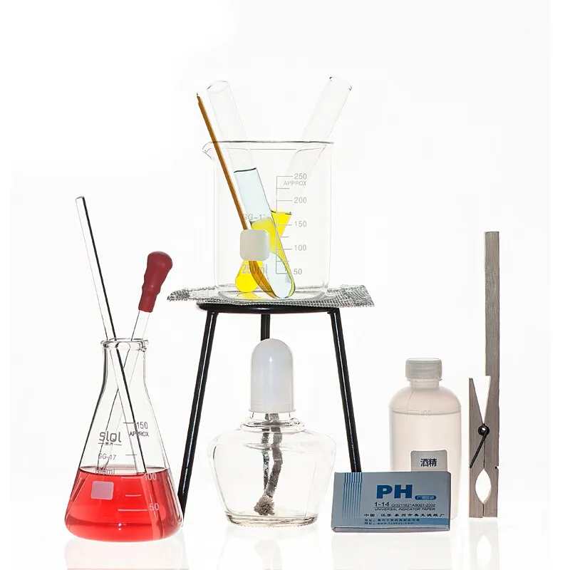 Новое лабораторное оборудование Мензурка + Тестовая трубка колба спиртовая