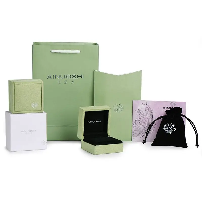 AINUOSHI 1 шт кожаное кольцо подвеска коробка ювелирные изделия Подарочная для