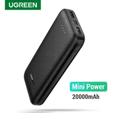 Ugreen внешний аккумулятор 20000 мАч, Внешнее зарядное устройство для мобильного телефона, портативное быстрое зарядное устройство для samsung S10 iPhone 8, мини повербанк Ugreen внешний аккумулятор 20000 мАч, Внешнее зарядное устройство для мобильного телефона, портативное быстрое зарядное устройство для samsung S10 iPhone 8, мини повербанк