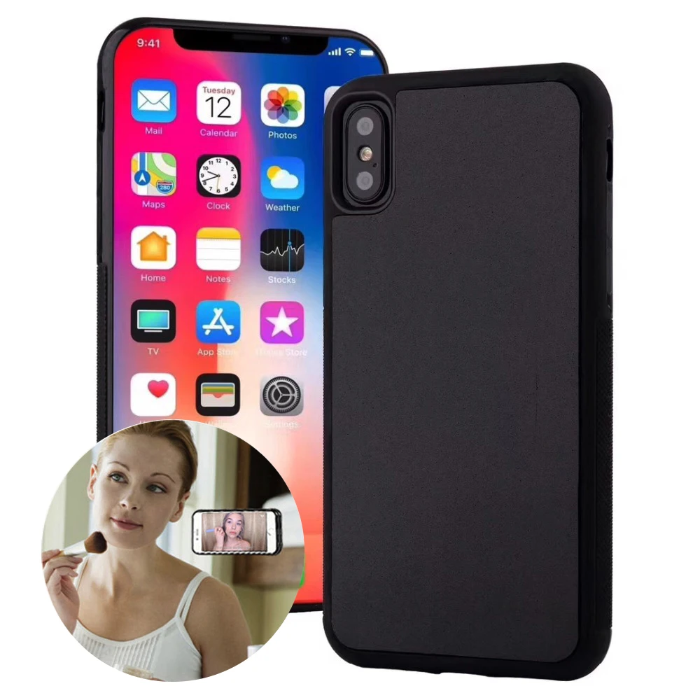 

Anti Gravity Phone Case For iPhone 12 11 Pro XR XS Max SE 2020 6S 7 8 Plus Shockproof Cases Magical Nano Suction Adsorbed Cover