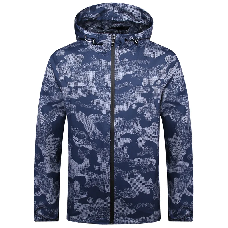 

Autumn New Men Camo Coat Fashion Jacket Outdoor Travel Climbing Coats Jackets Thin Zip Cardigan Casual Male Clothing M-4XL
