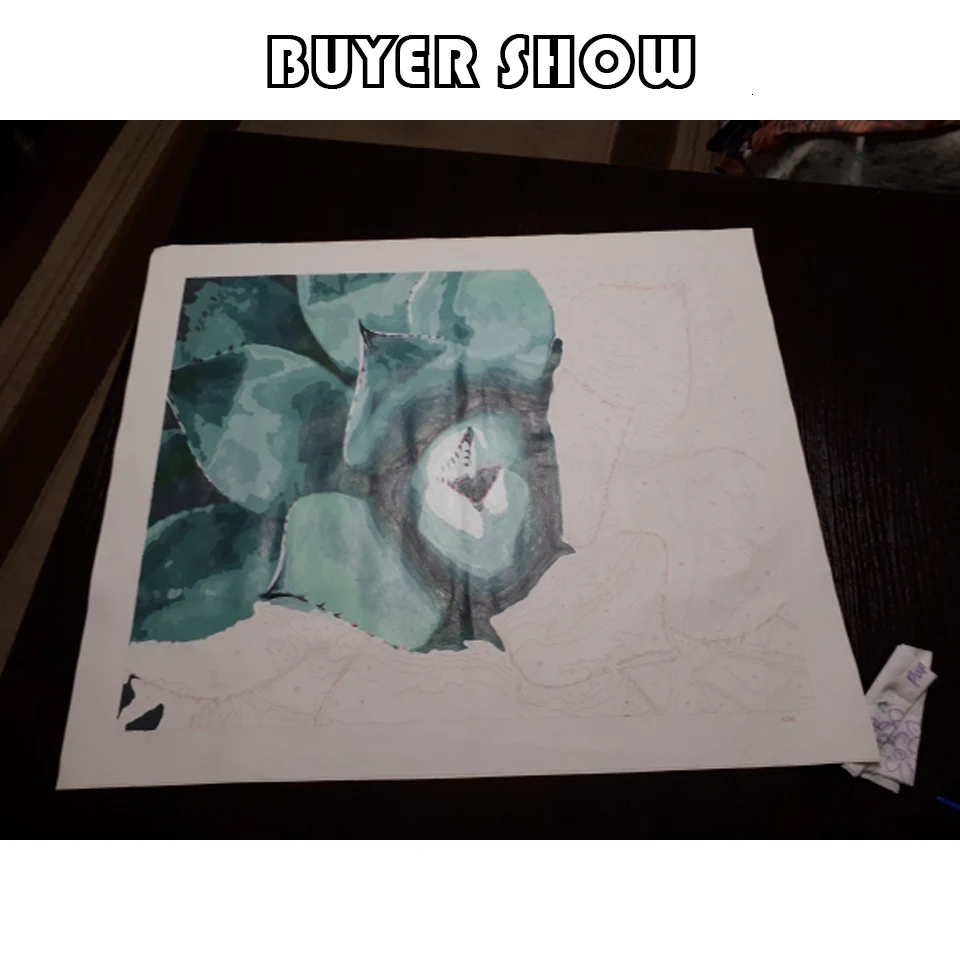 Набор для рисования по номерам на холсте лист пейзаж|Рисование и каллиграфия| |