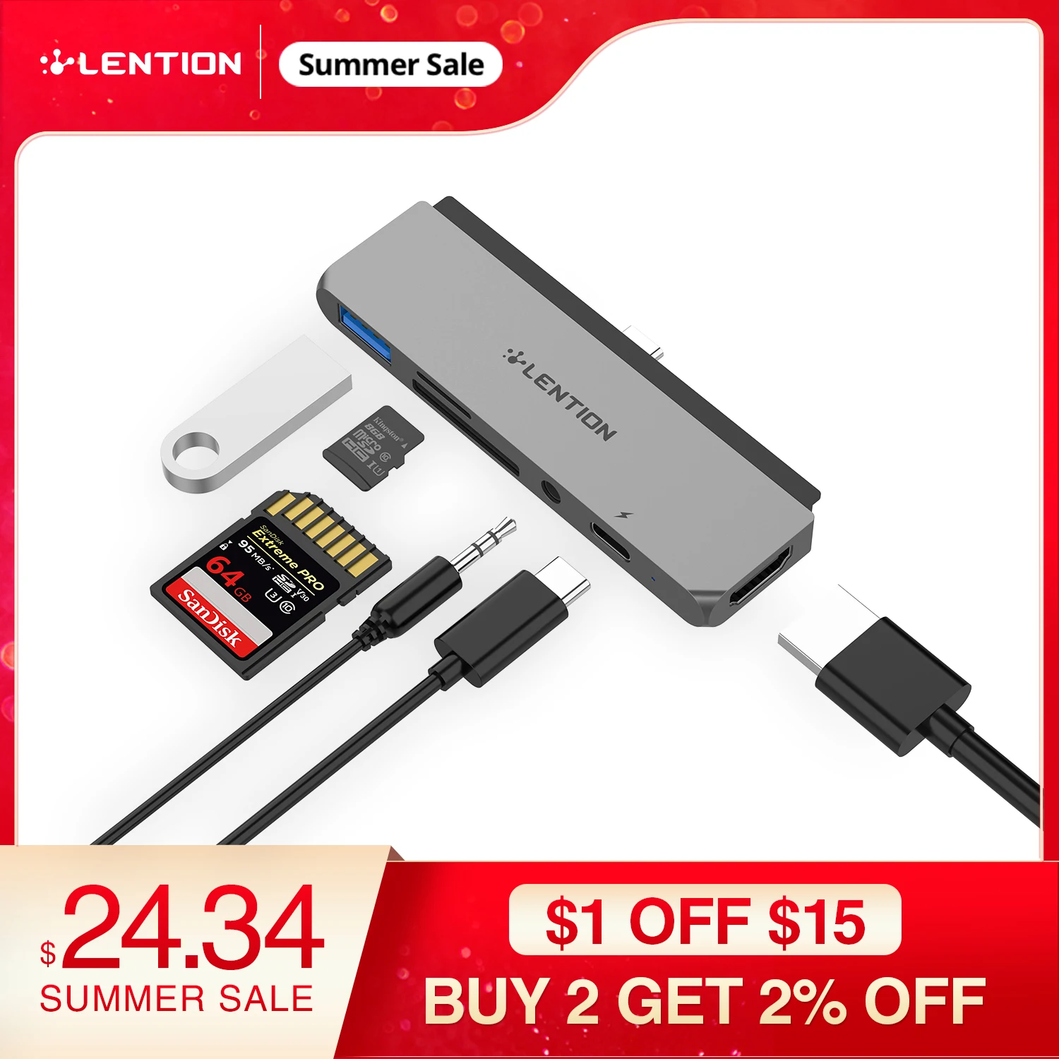 Мультипортовый концентратор USB C для 2021 нового iPad Pro 11/12 9 с 4K HDMI 3 0 SD/Micro SD