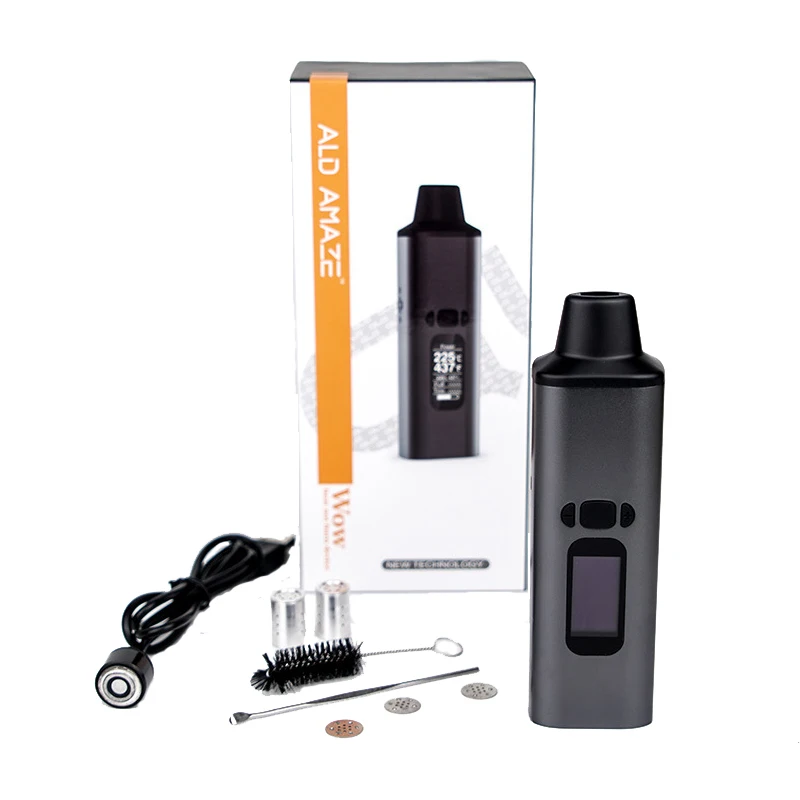 ALD AMAZE dry herb vaporizer kit smoke herbal electronic cigarette portable vape pen with 0.96 inch big Oled display | Электроника
