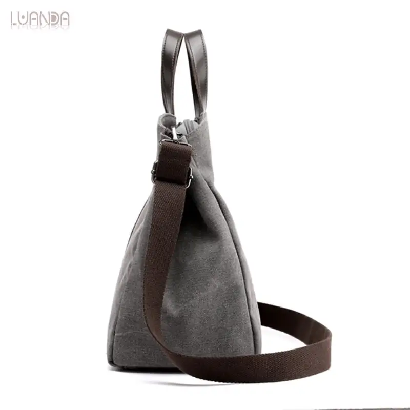 Холщовая Повседневная Сумка тоут женская модная вместительная сумка для