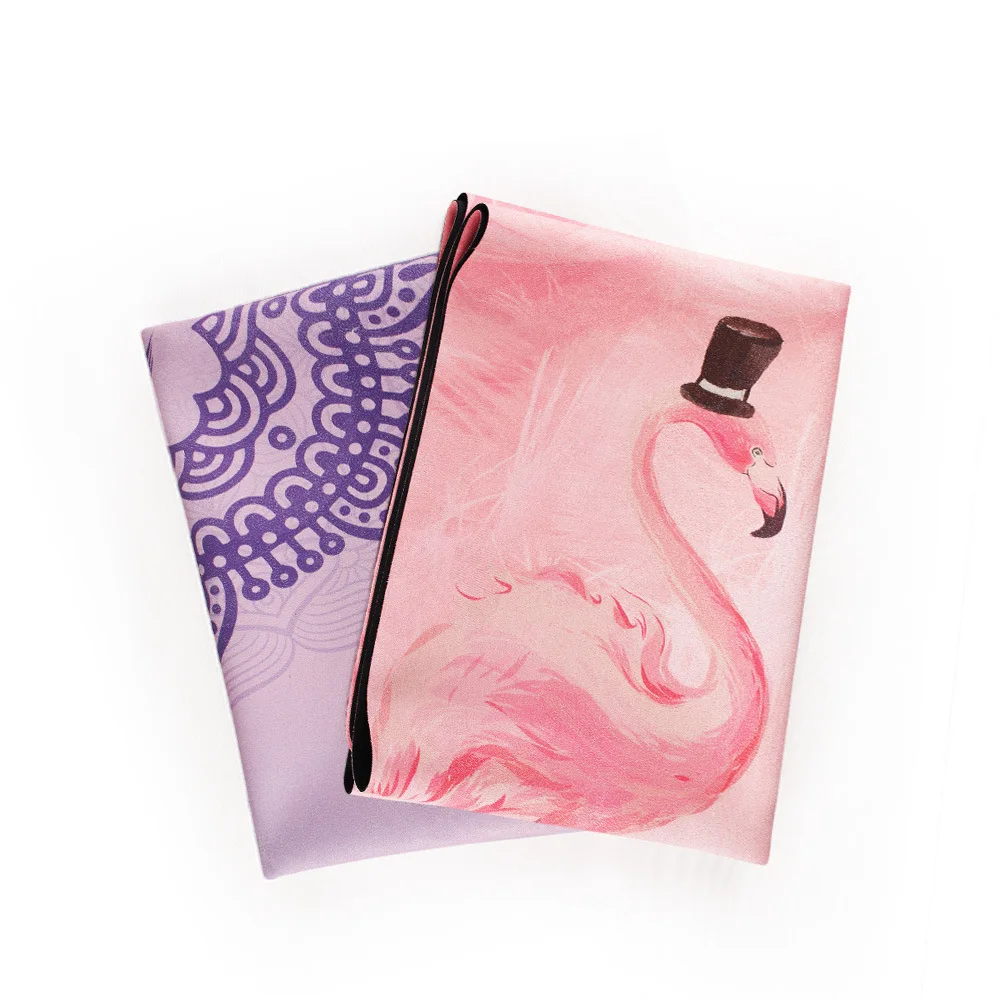 

Non-slip Yoga Mat Towel 185*68cm Printed Suede Yoga Towel Non slip Fitness Workout Mat Cover For Pilates Gym Yoga Blankets