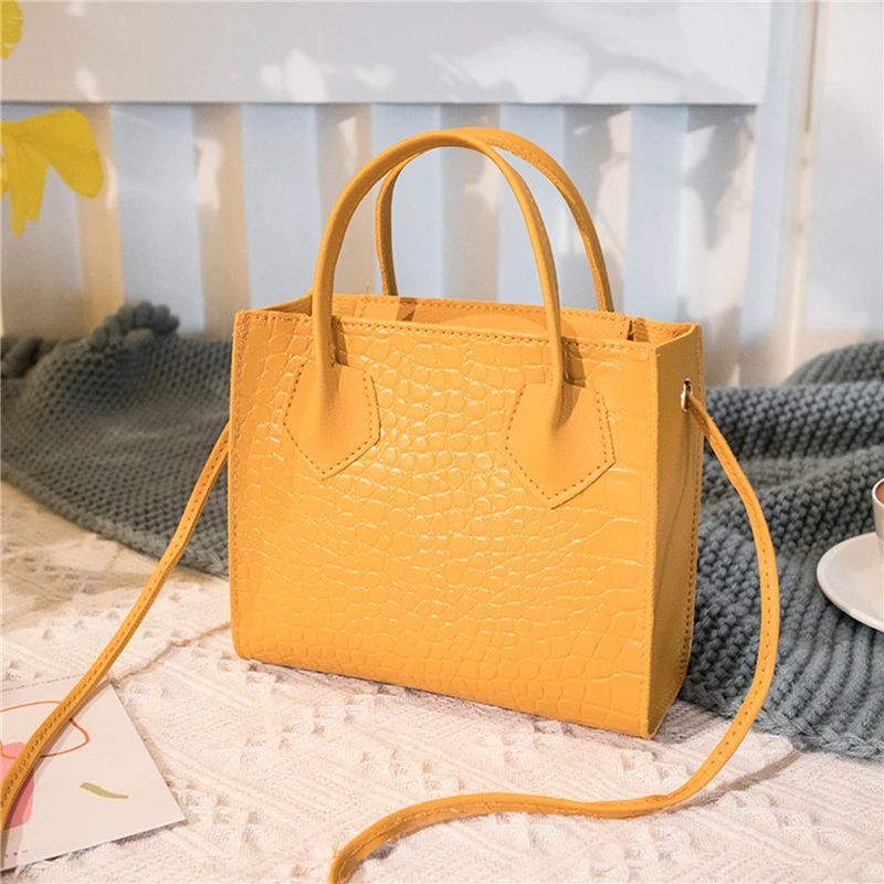 

Fashion Women Crossbody Bags Crocodile Pattern Handbags Vintage Classic Solid Style Tote Bags For Ladies