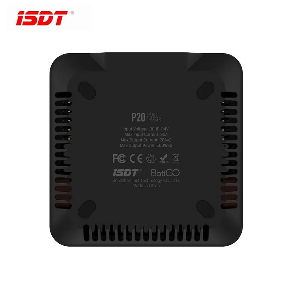 

ISDT P20 500WX2 20Ax2 Dual Channel DC Smart Battery Balance Charger for LiPo LiHV Rc 1-8S Lipo Battery RC Models Battery Tool