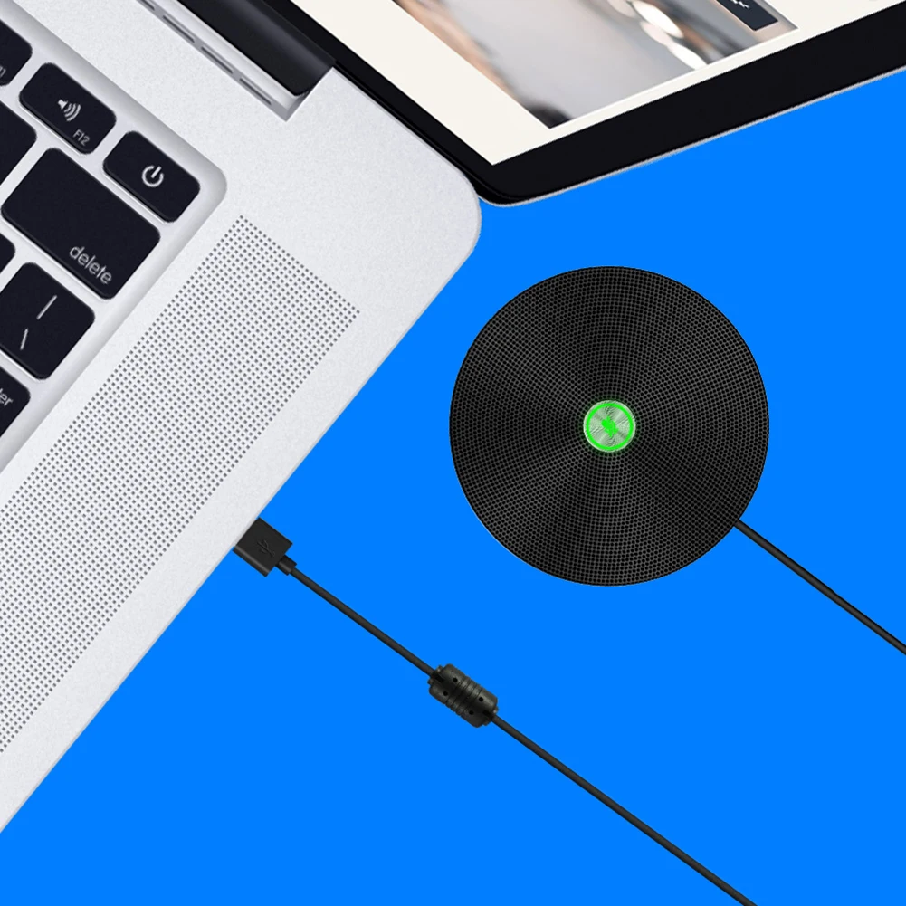 

QM0 USB Microphone 360 Voice Pickup Omnidirectional Speaker for Conference