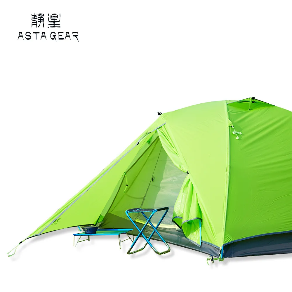 

ASTA GEAR 2 Person Tent Camping 3 Season Large Space Ultrlight Hiking Backpacking Tent Double Layer Waterproof UFO