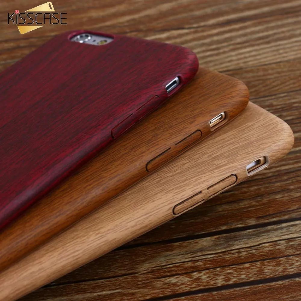 TPU Vintage Wood Case For iPhone 7 8 6 6S Plus 5 5S SE Soft Cover X Xs Max XR Texture Pattern Leather Cases |