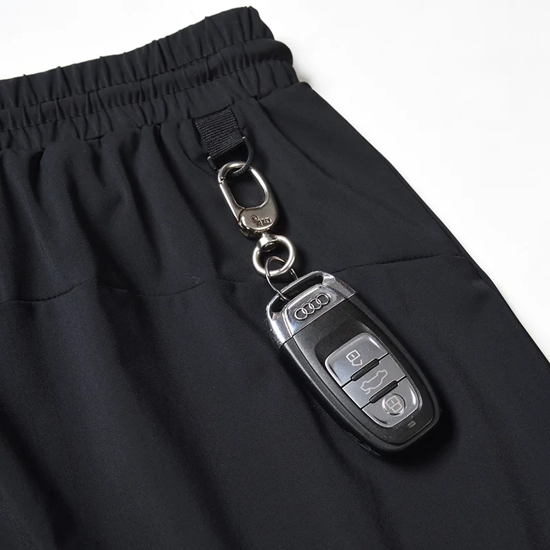 Мужские спортивные брюки L-8XL быстросохнущие длинные на молнии с карманами для