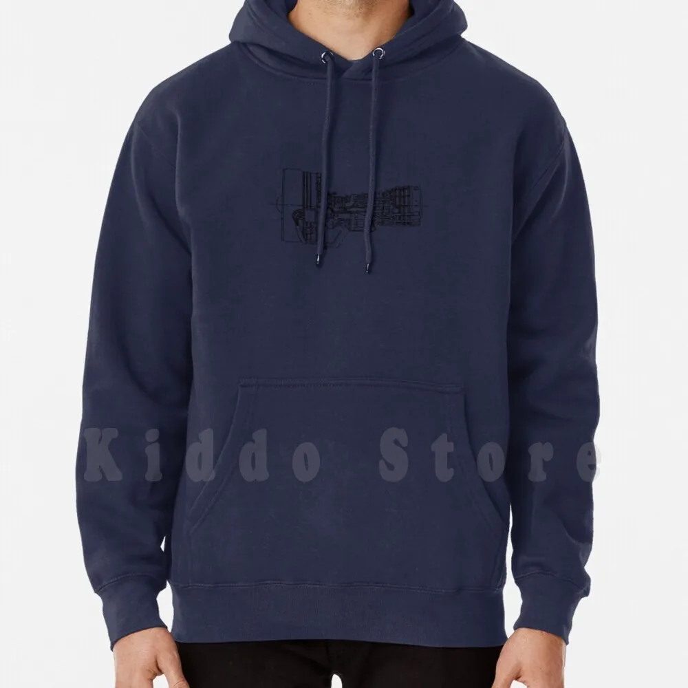 

General Electric - 80C2B In Black Version hoodies long sleeve General Electric Ge 80C2B Engine Boeing 747 400