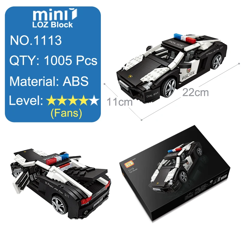 Конструктор LOZ Technic Mini автомобиль хот дог ассортимент развивающие игрушки для