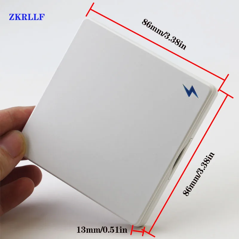 Универсальный беспроводной пульт дистанционного управления 433 МГц ZKRLLF для переключения AC 220V 10Amp 1CH с реле-приёмником и передатчиком RF для светодиодных ламп/освещения/вентиляторов.