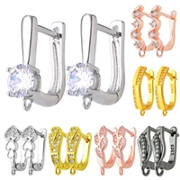 peixin earrings findings handmade luxury fastener earring hooks accessories for women fashion earrings jewelry making supplies