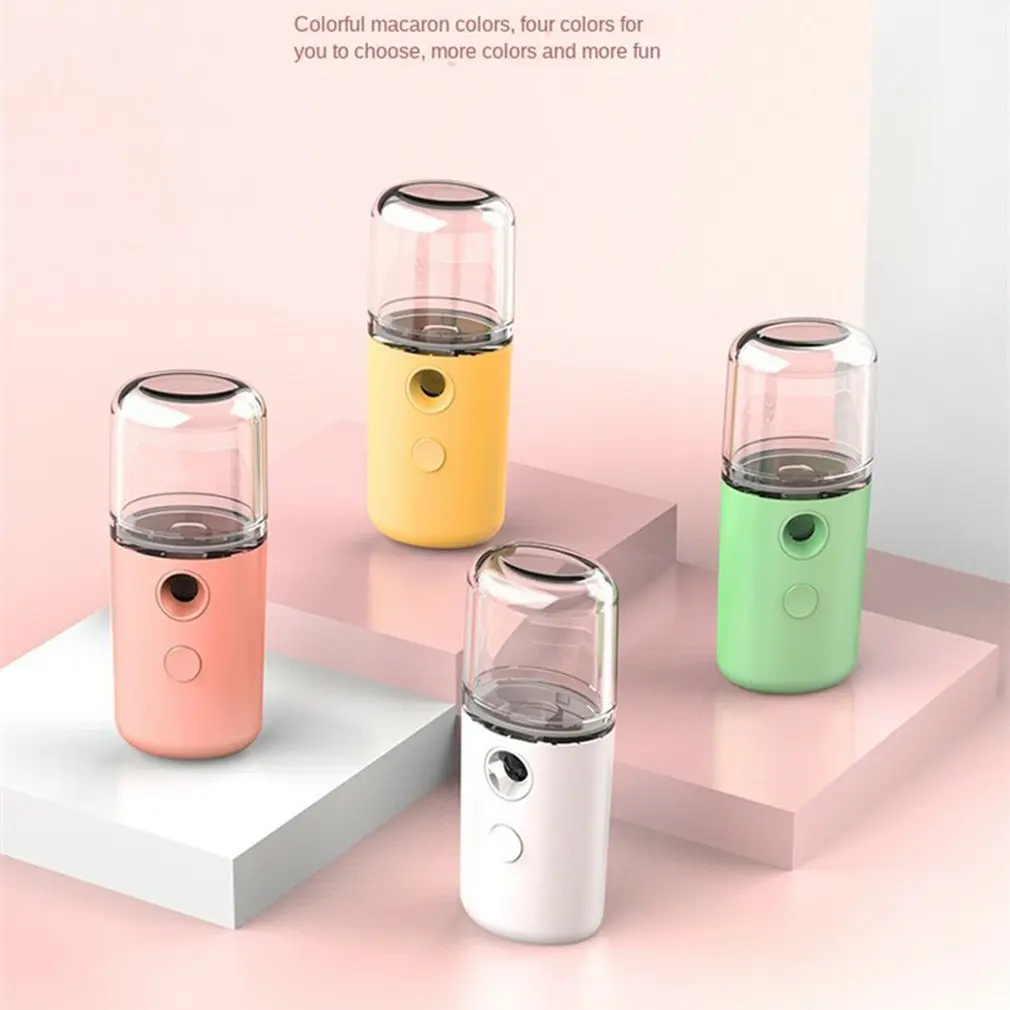 Portable Mini Nano Mist Sprayer Cooler Facial Steamer USB Rechargeable Humidifier Face Moisturizing Nebulizer Beauty Skin Care rechargeable nano face steamer mister facial sprayer beauty sauna hydrating usb ultrasonic humidifier skin care tool