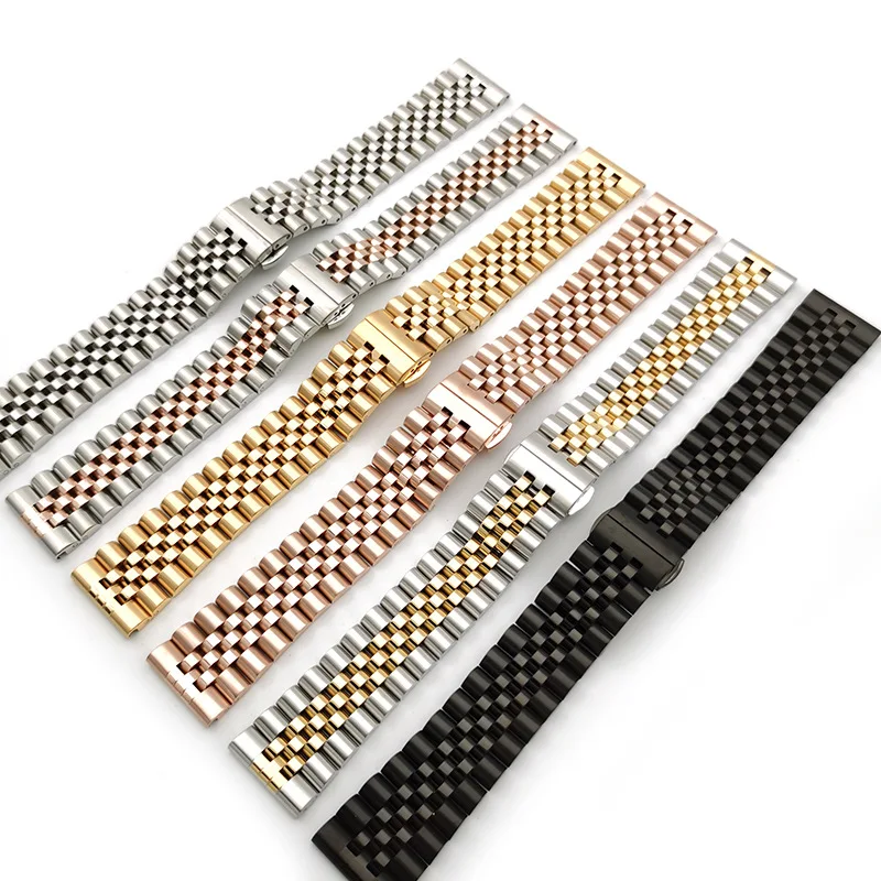 

16 17 19 20mm 22mm Stainless Steel Replacement Watch Band Bracelet Strap For Rolex Smart watch men women wristband Accessories