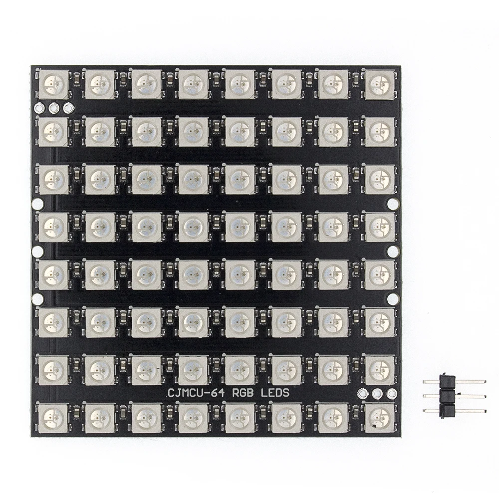 WS2812 LED 5050 RGB 8x8 64 светодиодная матрица бит СВЕТОДИОДНЫЕ полноцветные встроенные