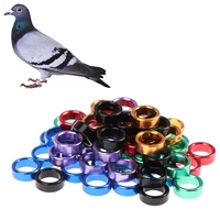 10pcs pet pigeon foot ring id 8mm aluminum foot tag ring pigeon supplies appliances