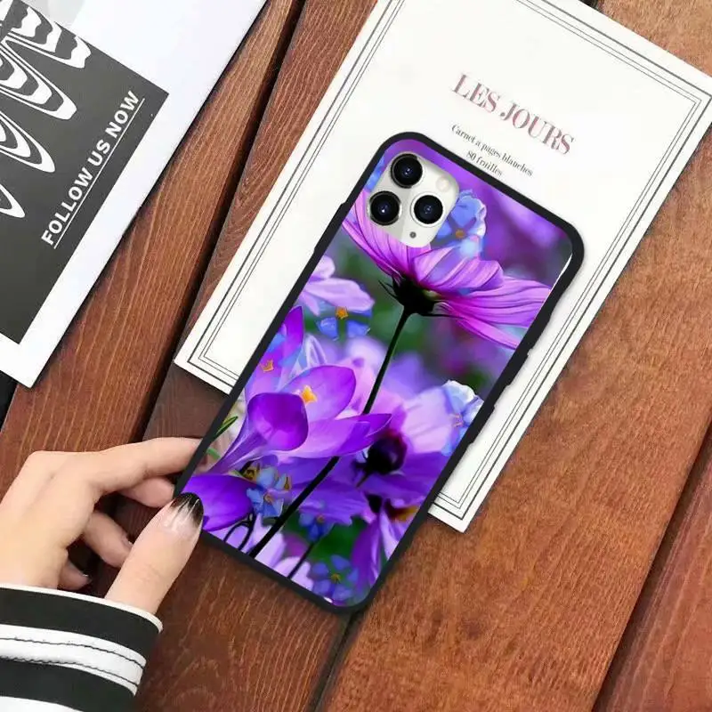 

lavender Romantic Purple flowers Phone Case for iPhone 11 12 mini pro XS MAX 8 7 6 6S Plus X 5S SE 2020 XR