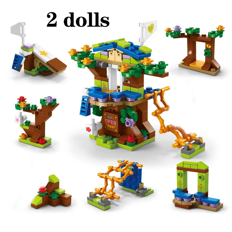 

152 шт., 6 в 1, Детский конструктор «Город»