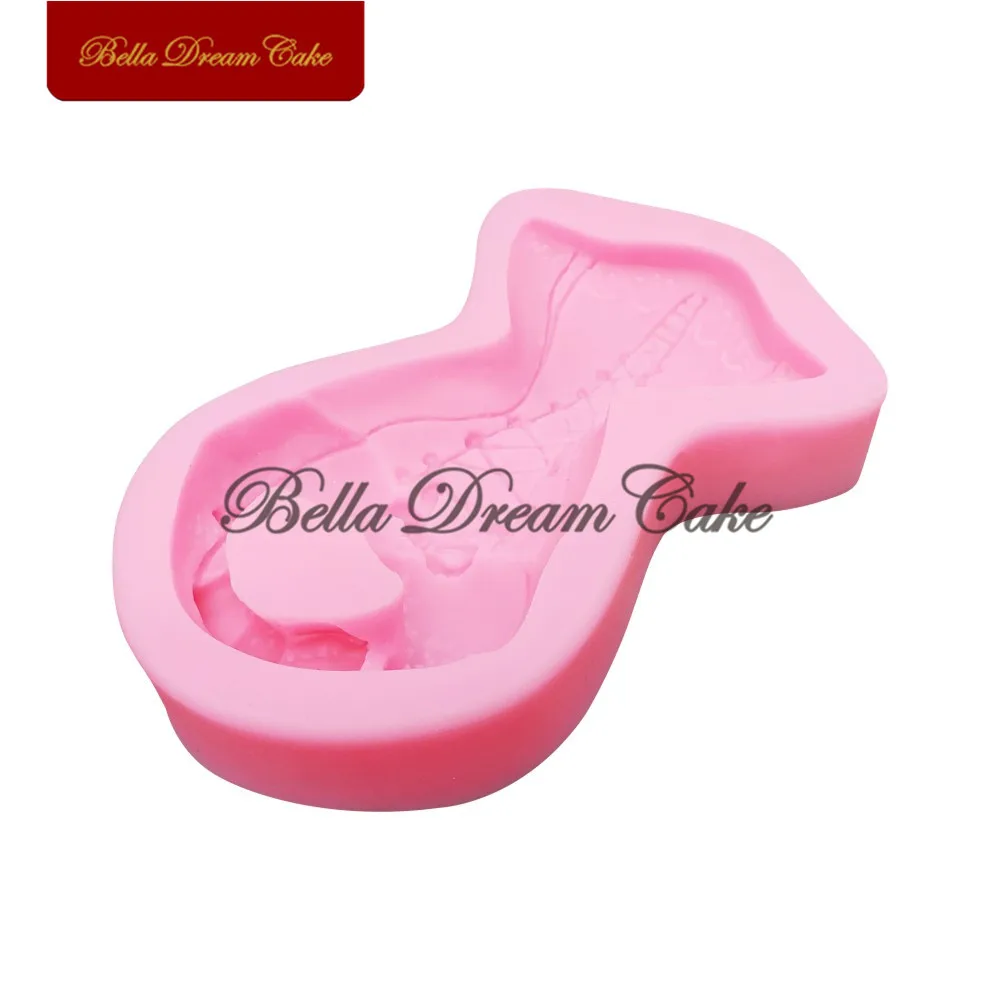 Женская силиконовая форма для платья формы мастики и торта инструменты