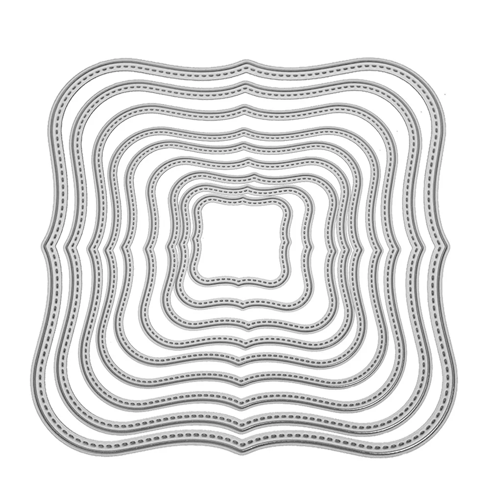 9 шт. разных размеров металлическая Углеродистая стальная квадратная рамка