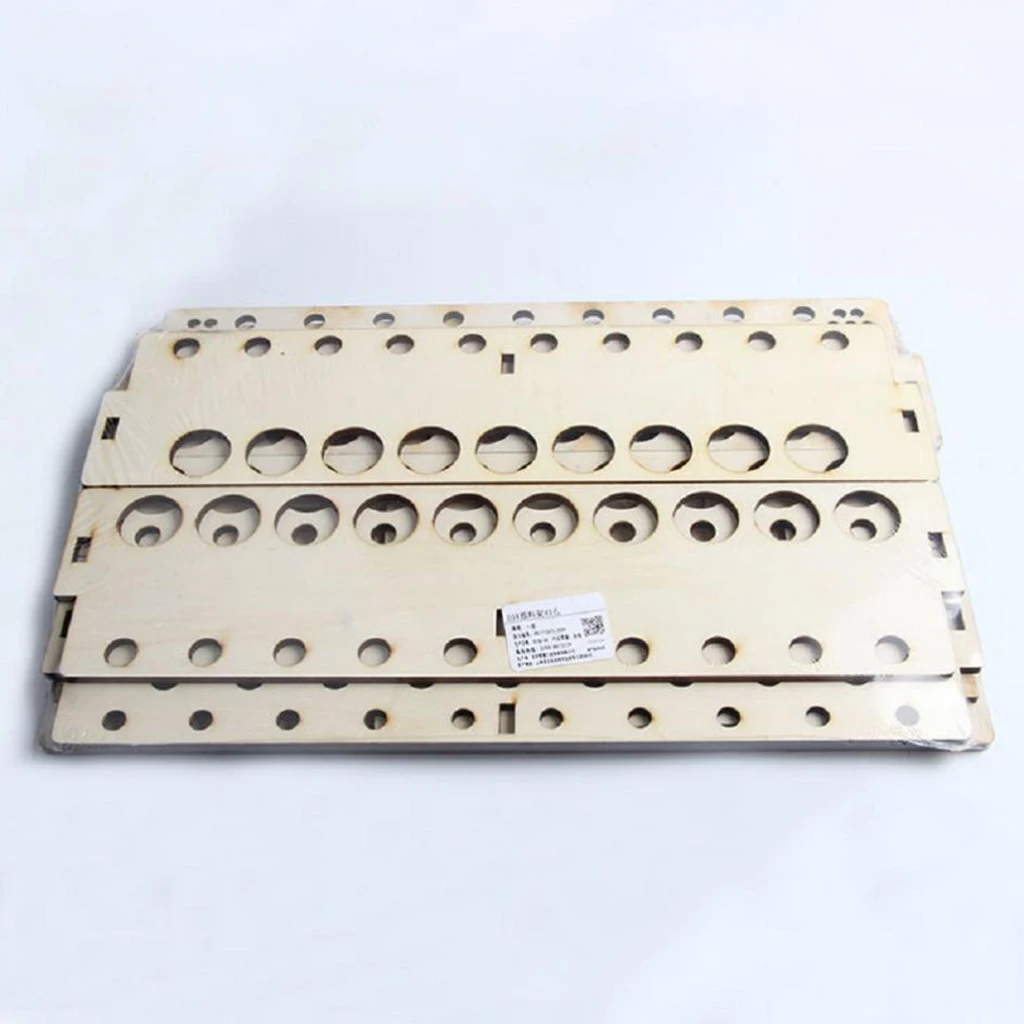 

43 Holes Wood Paintings Bracket DIY Wooden Paint Rack Stand Painting Ink Bottle
