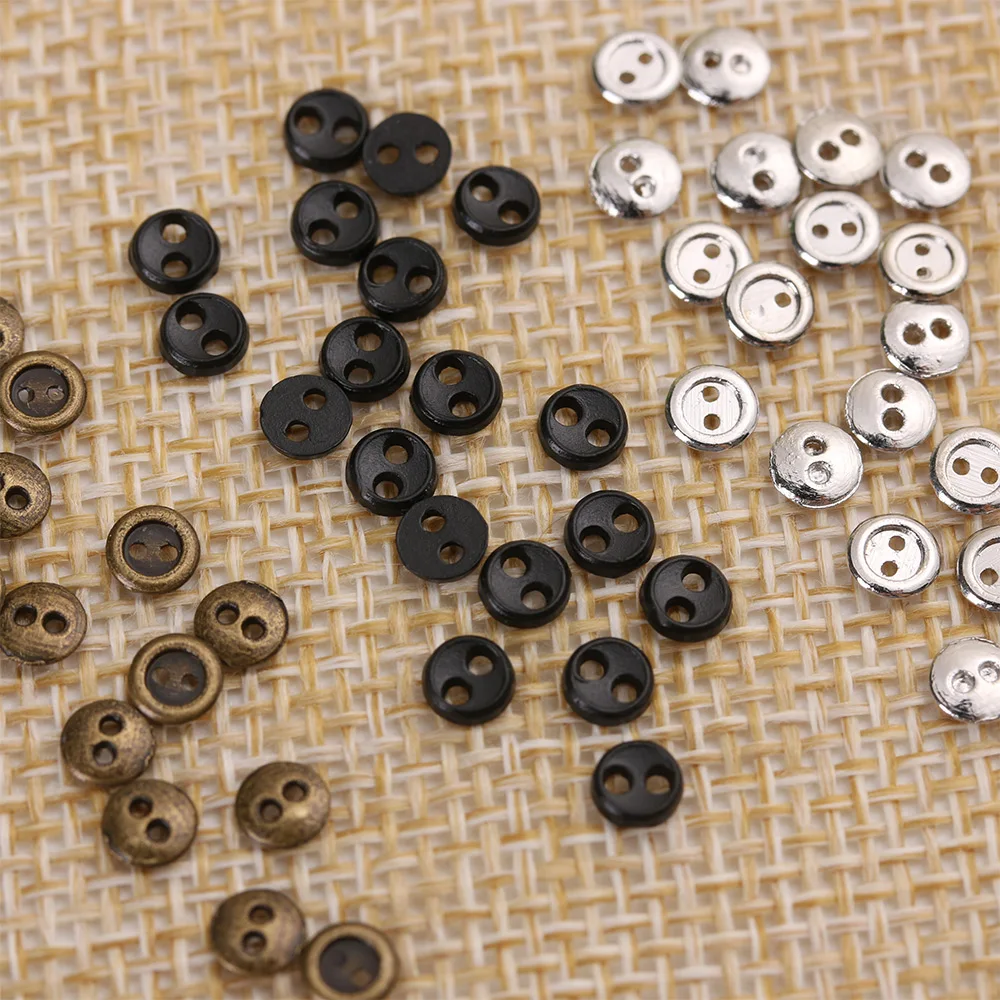 20/40PCs Mini Buttons Buckles Handmade Doll Accessories DIY Clothes Round Clothing Sewing Craft 4mm | Игрушки и хобби