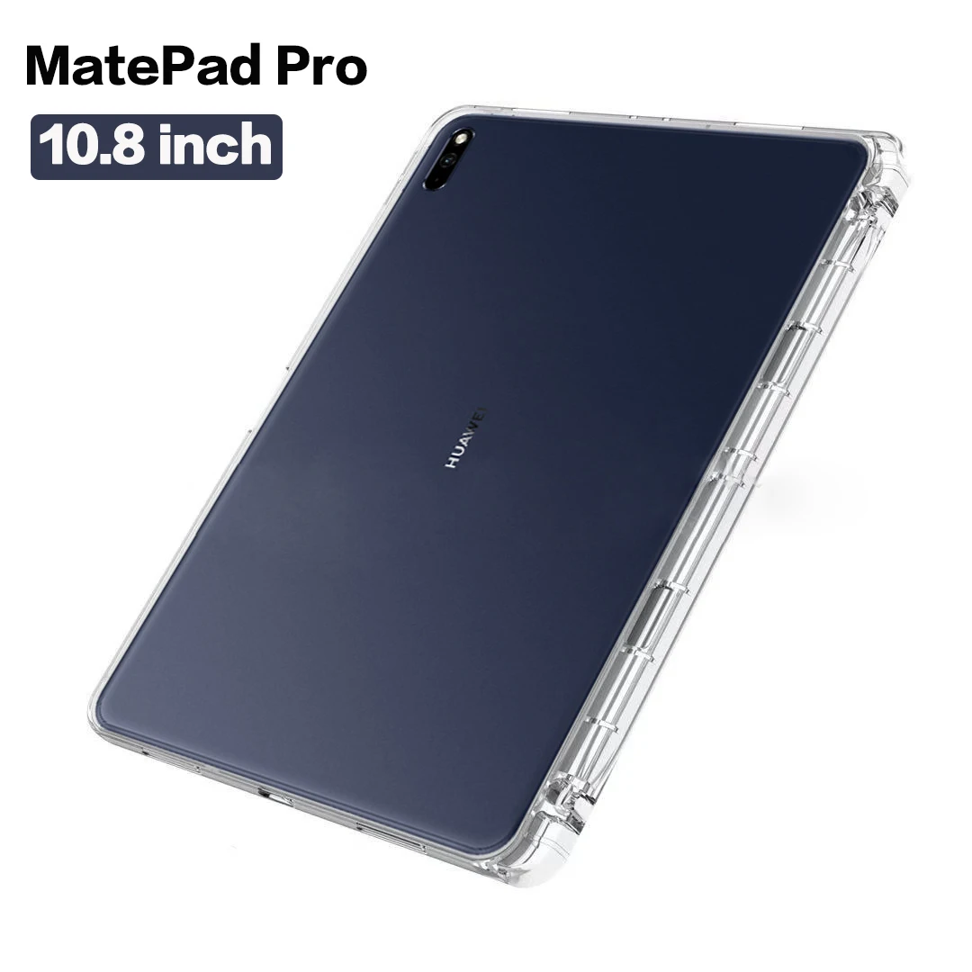 

Transparent Cover For Huawei MatePad Pro 10.8'' 2019 MRX-W09 MRX-W19/AL09 With Pencil Holder TPU Silicon Back Tablet Case