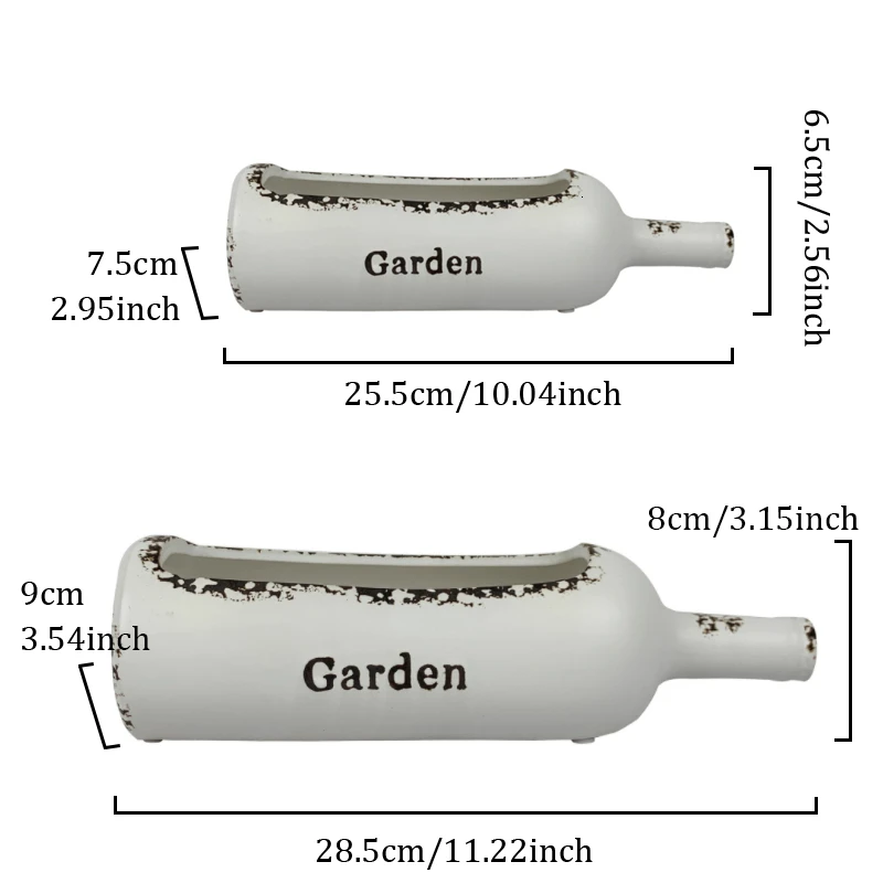 Форма бутылки вина керамический цветочный горшок настольная ваза для растений