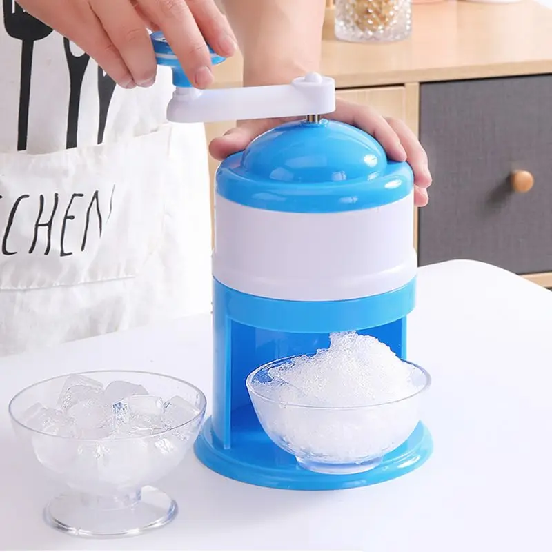 

Household Mini Easy Ice Shaver Crusher Handheld Snow Manual Crushing Ice Machine 35EB