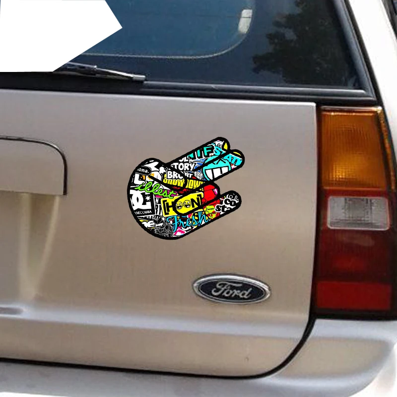 Виниловая Водонепроницаемая наклейка Bomb рука-шокер из ПВХ для защиты от солнца |