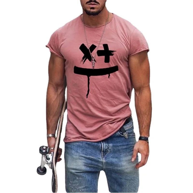 

T-Shirt Men's Sunflower Shirt Harajuku Men'S Summer Hot Sale Streetwear Casual Loose Letters Printed Tee Short Sleeve Top