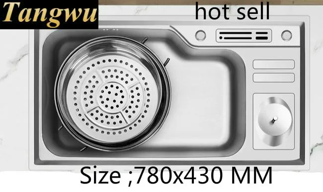 Бесплатная доставка бытовая стандартная кухонная раковина прочная толщиной 0 8